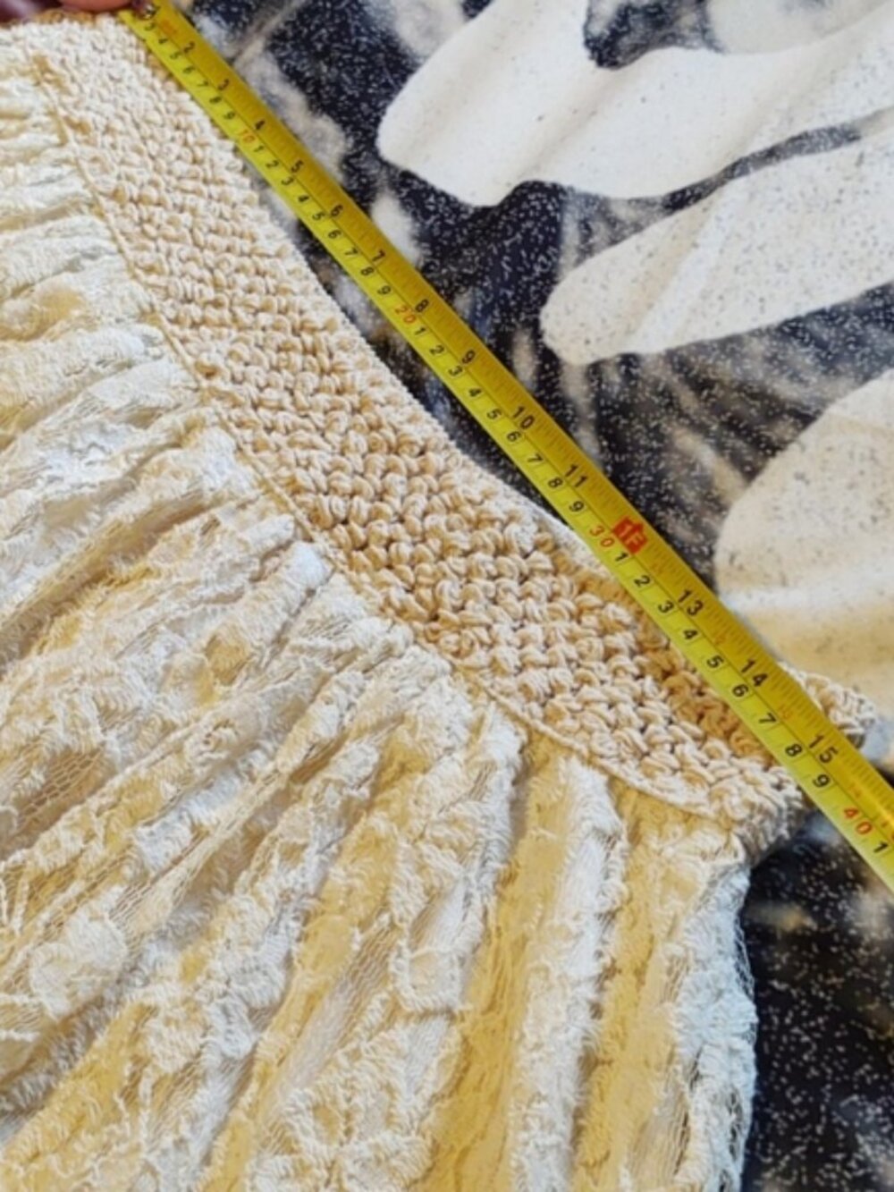 Deb Cream Lace Mini Skirt 2X - Picture 10 of 11
